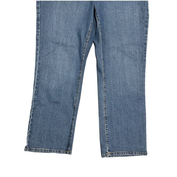 Catherines Timeless Fit Pull On Stretch Jeans (2) 1X Elastic Waist Normcore Mom - Picture 12 of 16